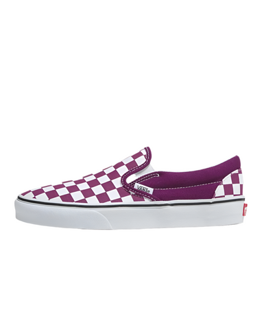Vans 'Classic Slip-On' Shoes - Dark Purple Checkerboard