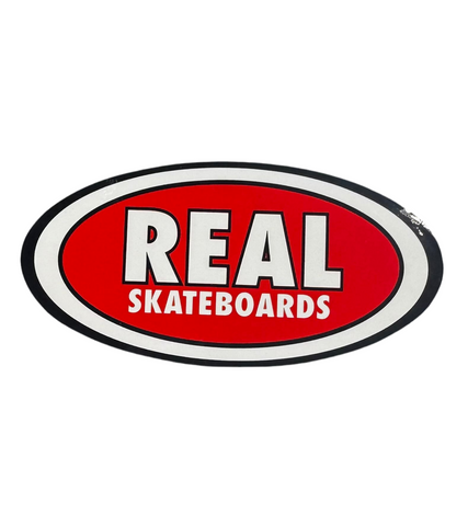 Real Skateboard 'OG Logo' Sticker - Red