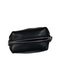 Black Scale Small Leather Pouch - Black