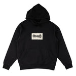 Welcome 'Scared Pigment-Dyed Patch' Hoodie - Black