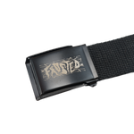 Frosted 'Web' Belt - Black/Charcoal