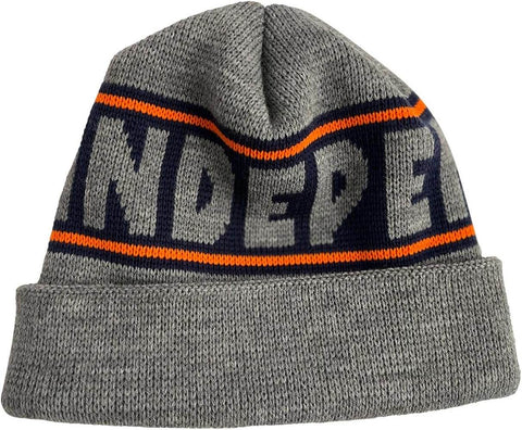 Independent 'Bar Logo' Beanie - Dark Grey