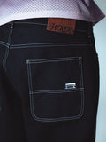 Jacker 'Classic' Denim Baggy Pants - Black