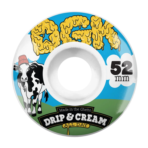 Dirty Ghetto Kids 'Drip & Cream' 101A Wheels 51mm - Multi