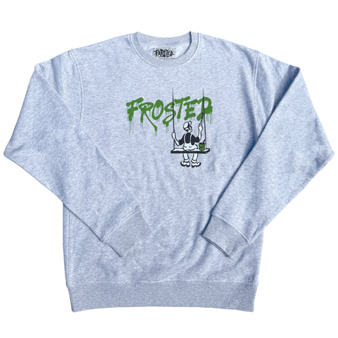 Frosted 'Painter Logo' Sweatshirt - Ash Grey