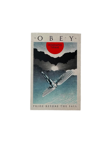 Obey 'Pride Before The Fall' Sticker - Sky Blue