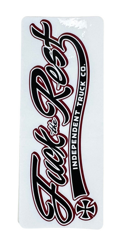 Independent 'Fuck The Rest' Sticker - Red