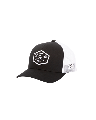 Dark Seas 'Progress' Cap - Black/White