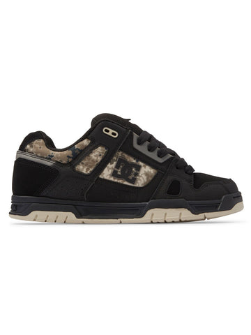 DC 'Stag' Shoes - Black/Grey/Brown