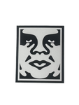 Obey '2-Icon Face' Sticker - Black (1.5/2")