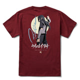 Primitive 'Itachi Warning' Tee - Burgundy
