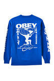 Obey 'Bizarre New Visions' L/S - Pigment Electric Indigo