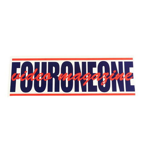 411VM 'Funk Logo' Sticker - Navy