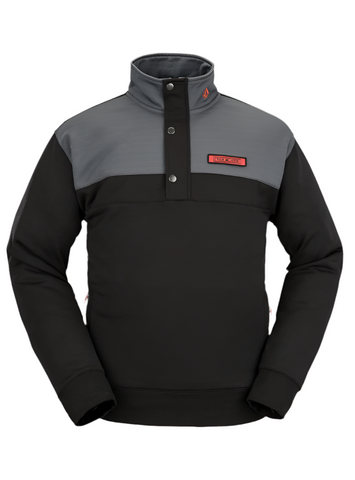 Volcom 'She Crew' Fleece Jacket - Black/Grey