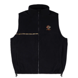 Magenta 'Spot Hunter' Fleece Vest - Black