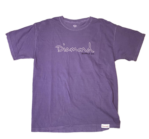 Diamond Supply Co. 'OG Logo' Tee - Vintage Purple Wash