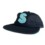 Snot Wheels Co. 'College' Snapback Wool Cap - Black