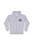 Independent 'Built To The Bone' Zip-Up Hoodie - Grey/Black