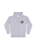 Independent 'Built To The Bone' Zip-Up Hoodie - Grey/Black