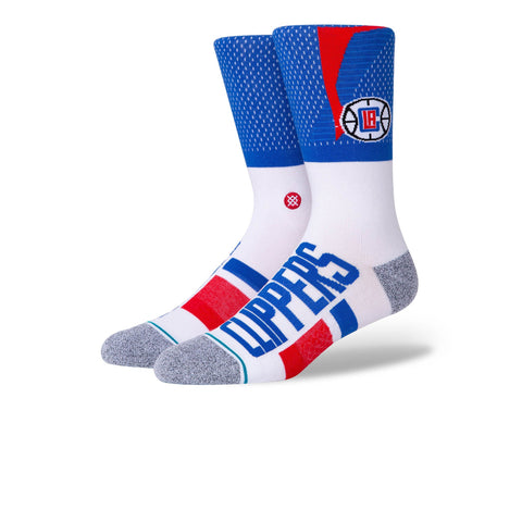 Stance x NBA 'Los Angeles Clippers Shortcut 2' Crew Socks - White/Blue