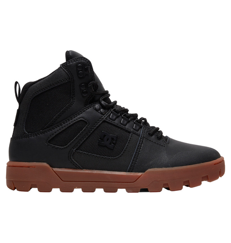 DC Shoes 'Pure High Top' Winter Boots - Black/Gum