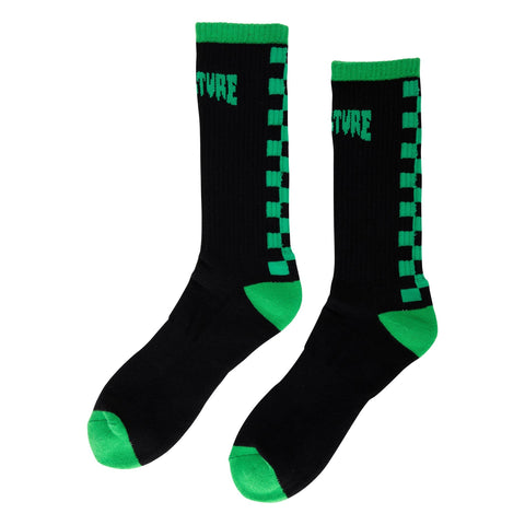 Creature 'Crash & Burn' Socks - Black