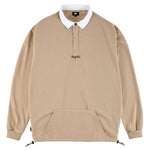 Magenta 'Smash Pouch Polo' L/S - Beige