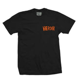 Heroin Skateboards 'King Croc' Tee - Black