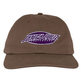Santa Cruz 'Fracture Oval' Snapback Cap - Brown/Purple