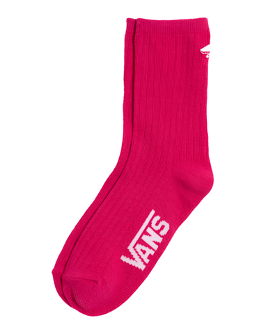Vans 'Kickin It Crew' Socks - Cherries Jubilee Pink (Women's)