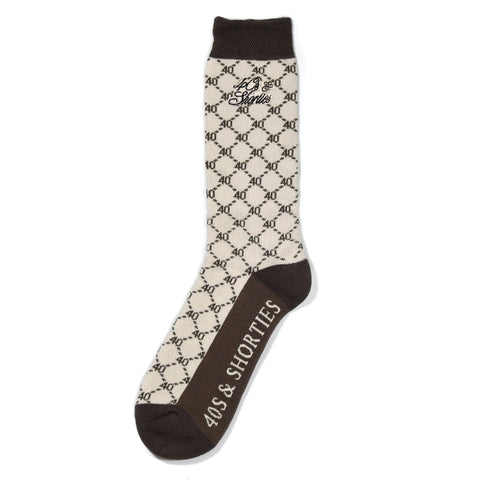 40’s & Shorties 'Luxury' Socks - Beige
