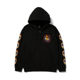 HUF x Spitfire 'Chrome Head' Zip-Up Hoodie - Black