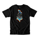 Red Dragon 'OG Blue Glow Logo' Tee - Black