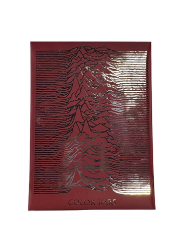 Color Bars 'Reflective Mountain' Sticker - Red Wine