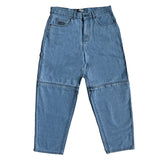Frosted 'Transformer' Baggy Pants - Light Blue