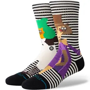 Stance x Willy Wonka The Chocolate Factory 'Oompa Loompa' Socks - Black/White