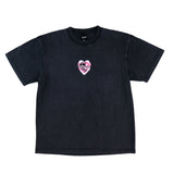 April Skateboards 'Hearts' Heavyweight Tee - Vintage Black
