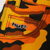 HUF 'Kinda Loose' Baggy Double Knee Shorts - Lava Camo