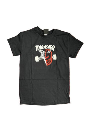 Thrasher x Spitfire 'Thrash & Burn' Tee - Black