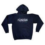 Frosted 'Racing' Hoodie - Black