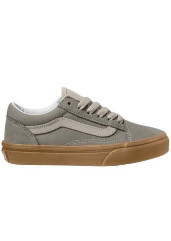 Vans 'Old Skool' Shoes - Neutral Block Gray/Gum (KIDS)