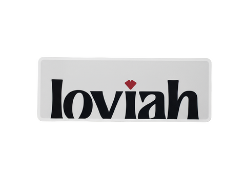 Loviah 'Classic Logo' Sticker - White