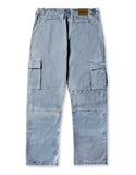 Primitive 'Slater Cargo' Baggy Jeans - Washed Blue