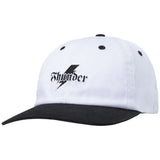 Thunder 'Bolt Script' Snapback Cap - White/Black