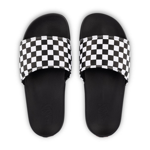 Vans 'La Costa' Slide - Black/White Checkerboard