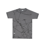 Frosted 'Wire' Tee - Charcoal