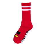 Toy Machine 'Monster Face' Crew Socks - Red