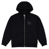 Loviah 'Hell-V' Zip-Up Hoodie - Black