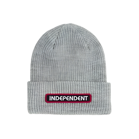 Independent 'B/C Groundwork' Beanie - Grey