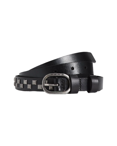 Vans 'Checkerboard Studded' Leather Belt - Black